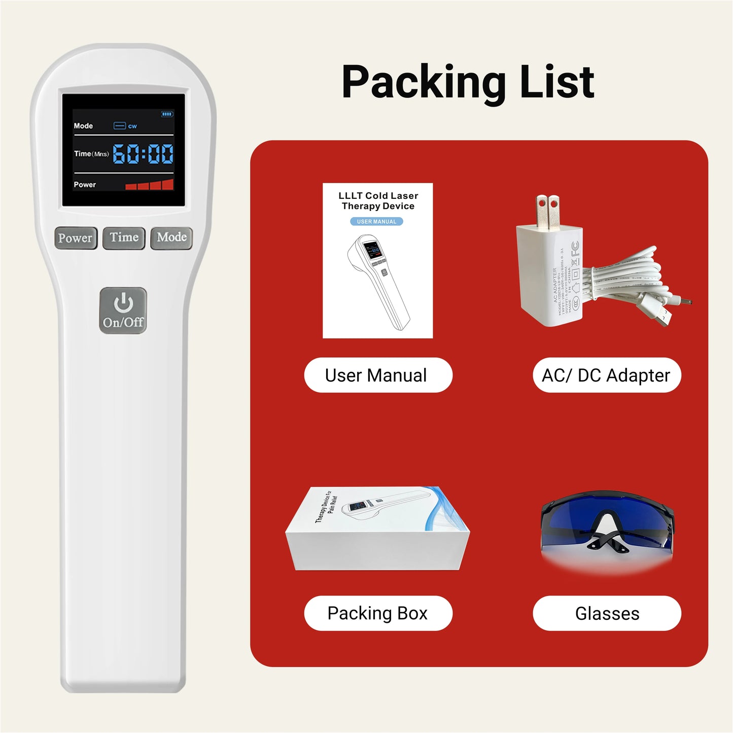 ZJKC Pain Relief Red Light Laser Therapy Machine For Recovery