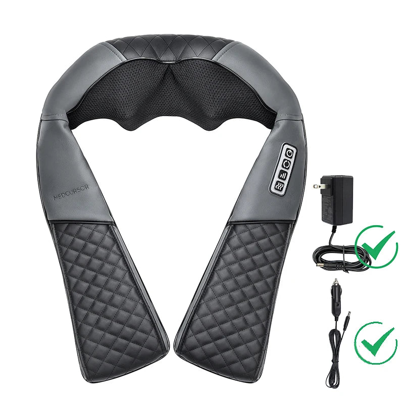 Medcursor Shiatsu Neck And Shoulder Massager With Heated Deep Kneading