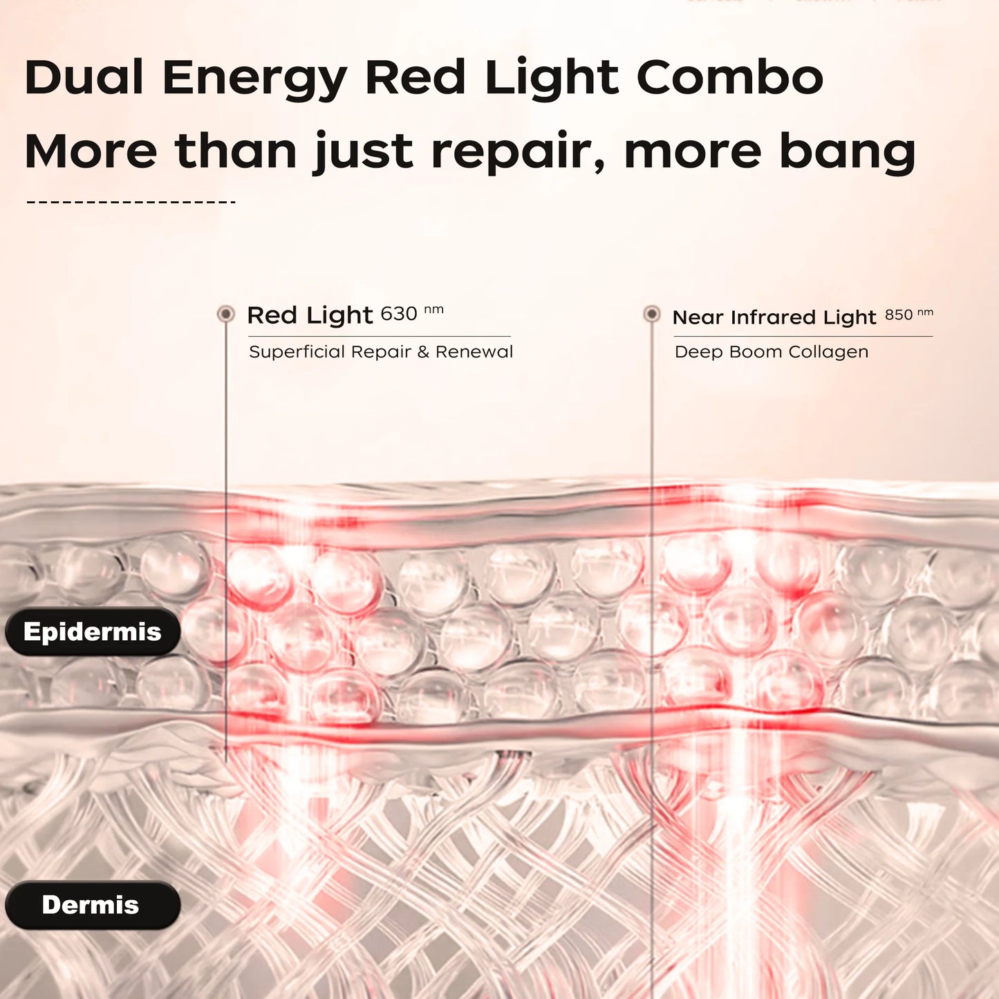 Wireless Red Light Therapy Eye Mask Infrared 5 Modes Rechargeable