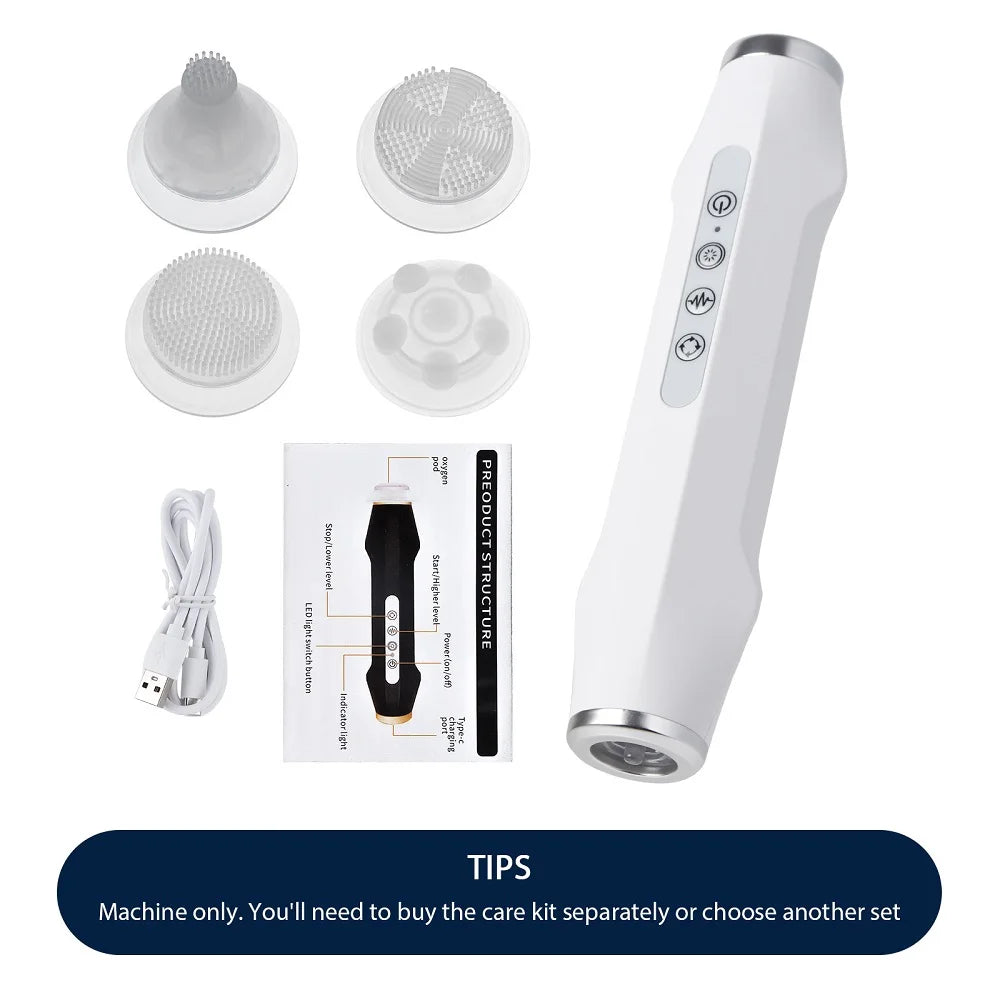 Foreverlily CO2 Bubble Facial Machine Portable Oxygen Spa Device