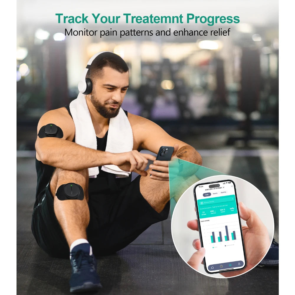3 In 1 TENS EMS Wireless Dual Channel Stimulator Relief