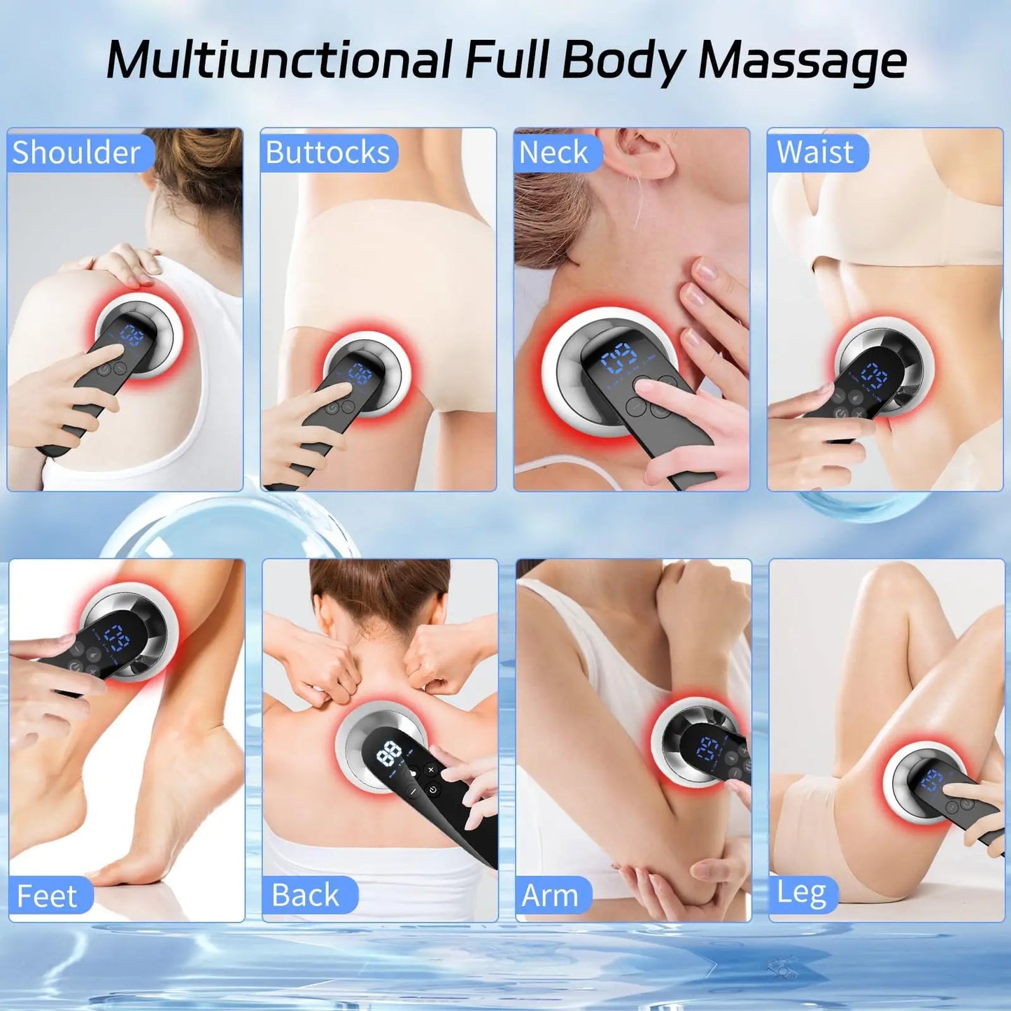 Electric Vacuum Cupping Massage Cups Anti Cellulite Therapy Body Massager