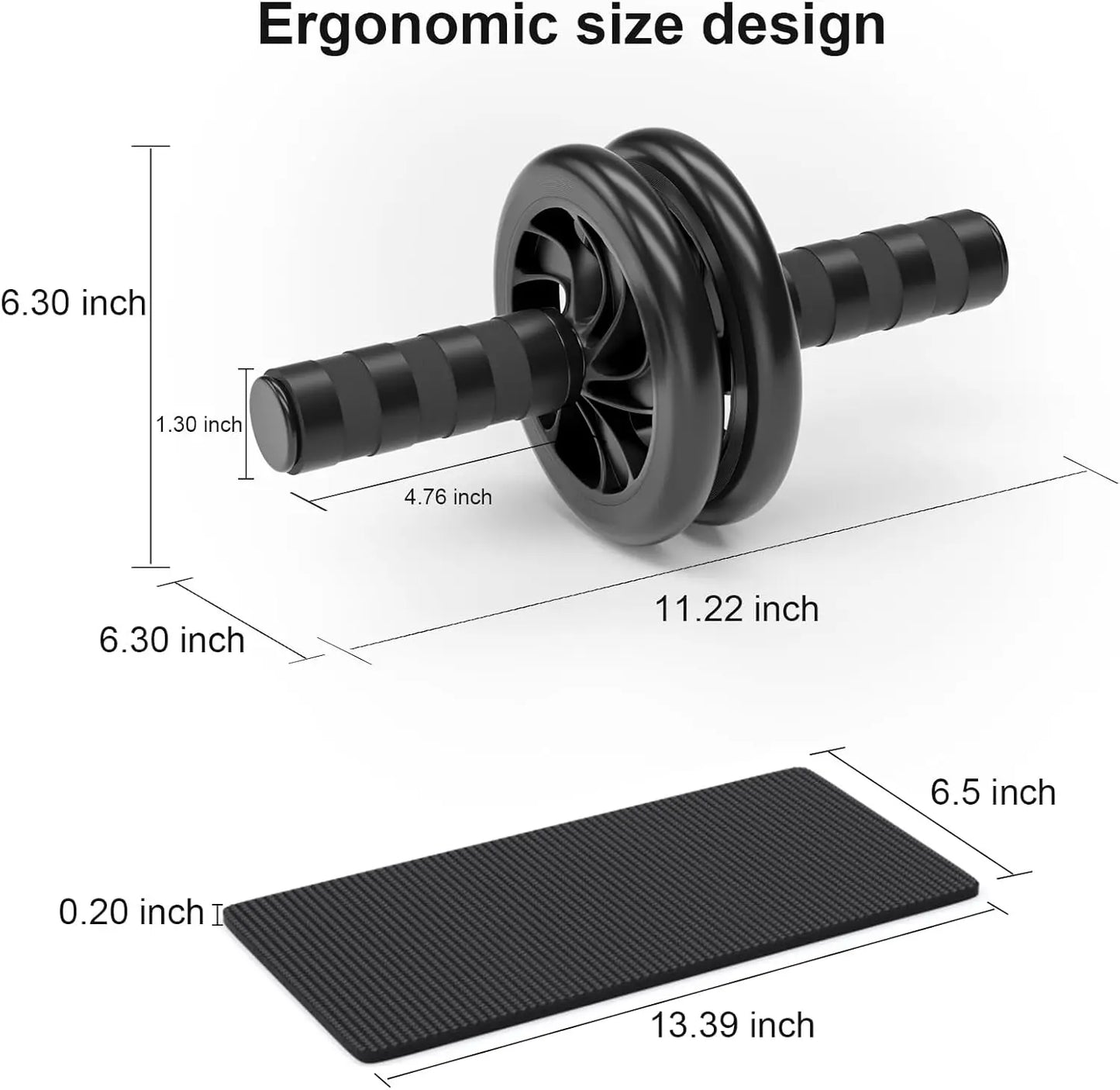 Dual Wheel Ab Roller For Core Strength And Abs Training