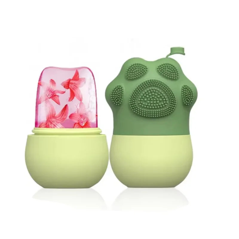 XMSJ Silicone Ice Facial Roller for Face Lifting and Massager