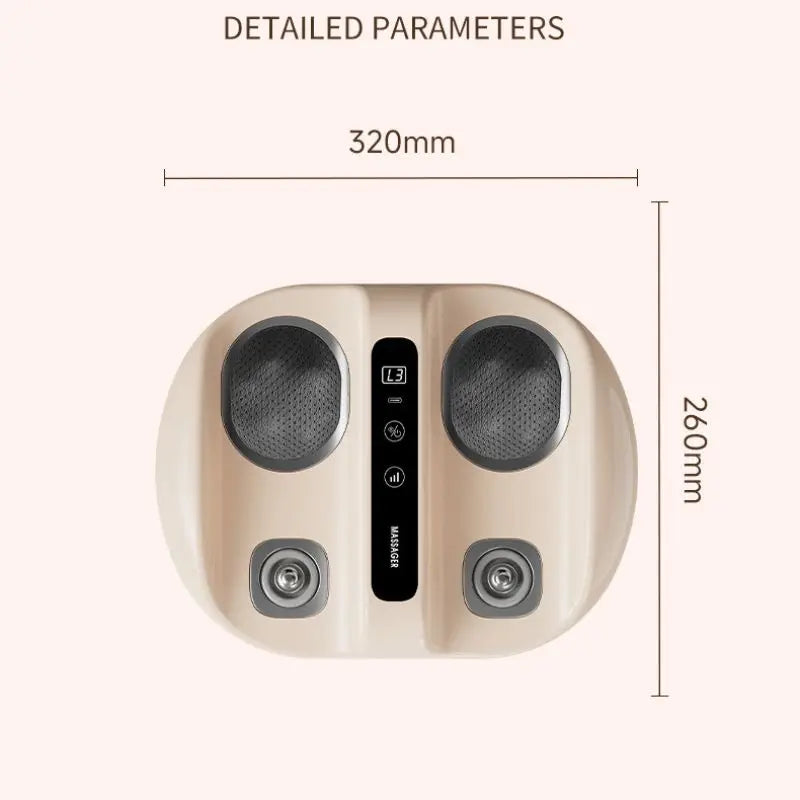 Foot Massager With Hot Compress Deep Kneading Vibration