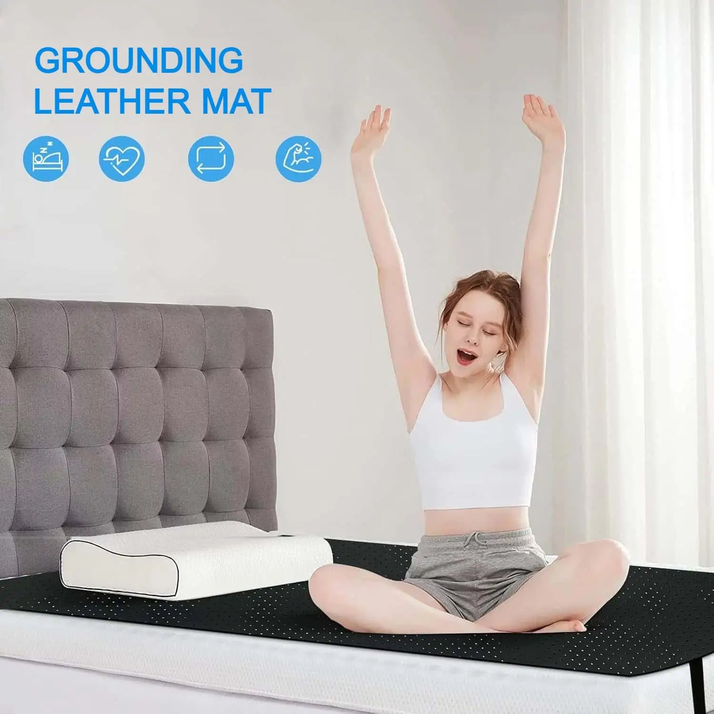 Grounding Sheet And Mat Perforated Design 100 Percent Conductive Carbon