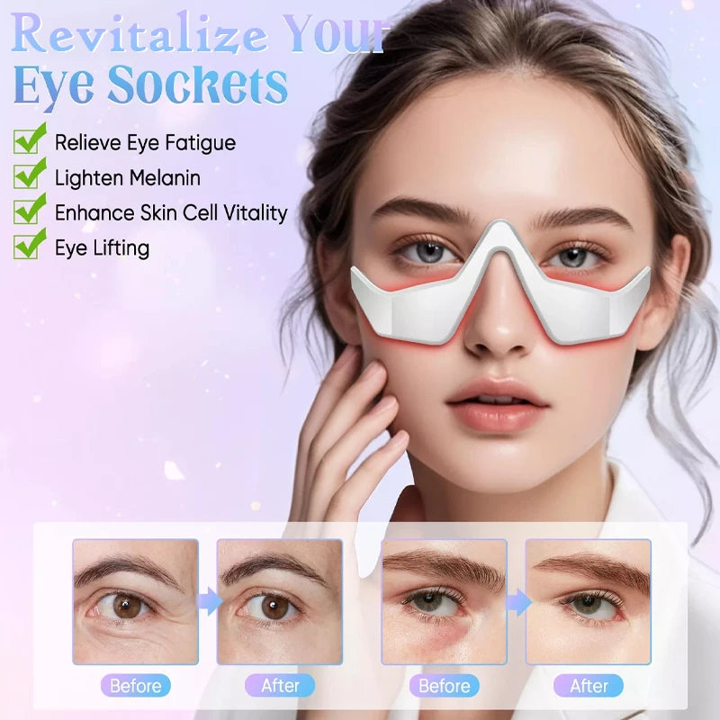 Portable 3D Eye Massager For Adults With 4 Therapy Modes