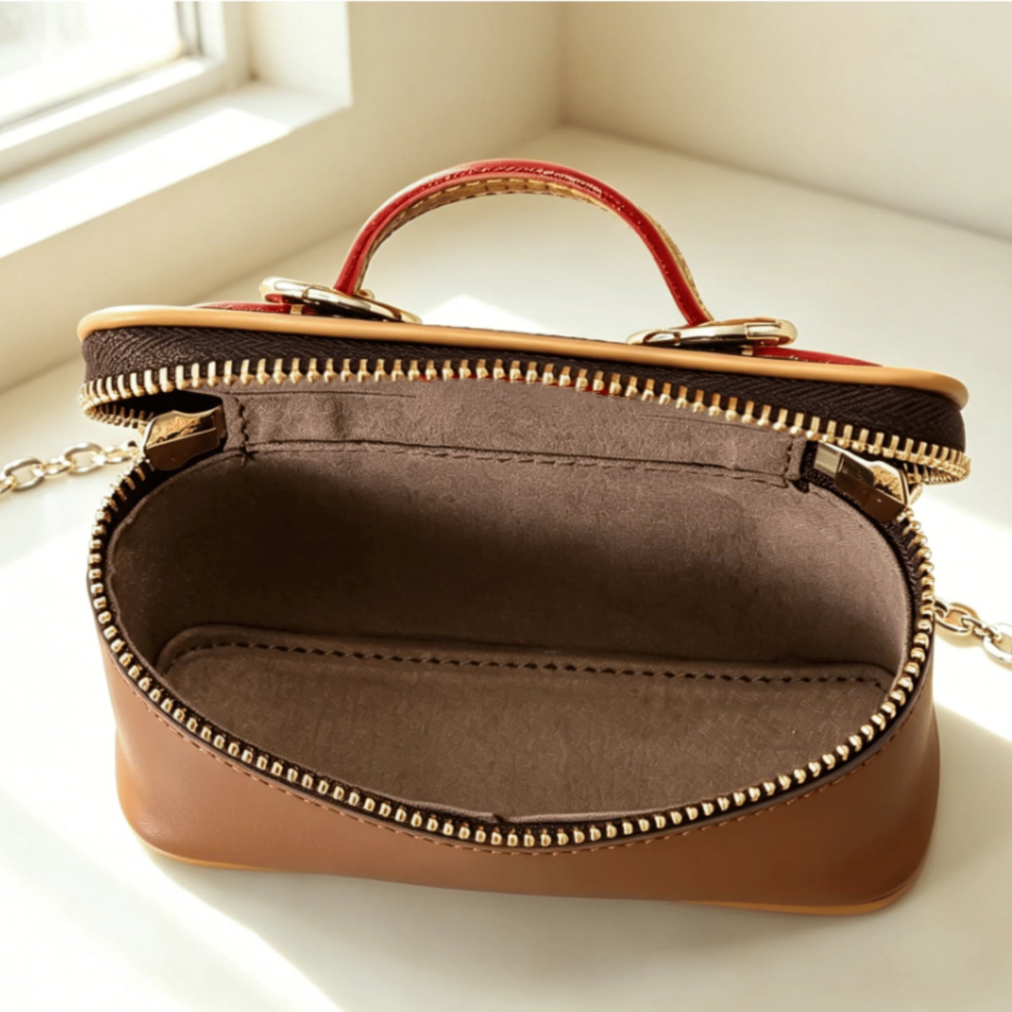 Classic PVC Cosmetic Case Makeup Bag For Women Travel