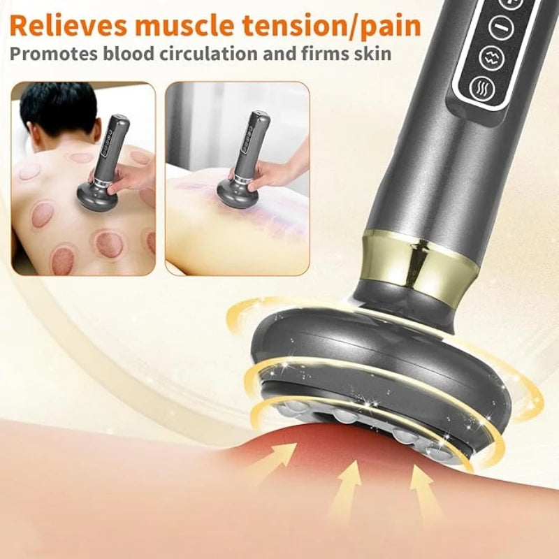 Full Body Cupping Scraping Massager USB Powered With 12 Intensity Levels