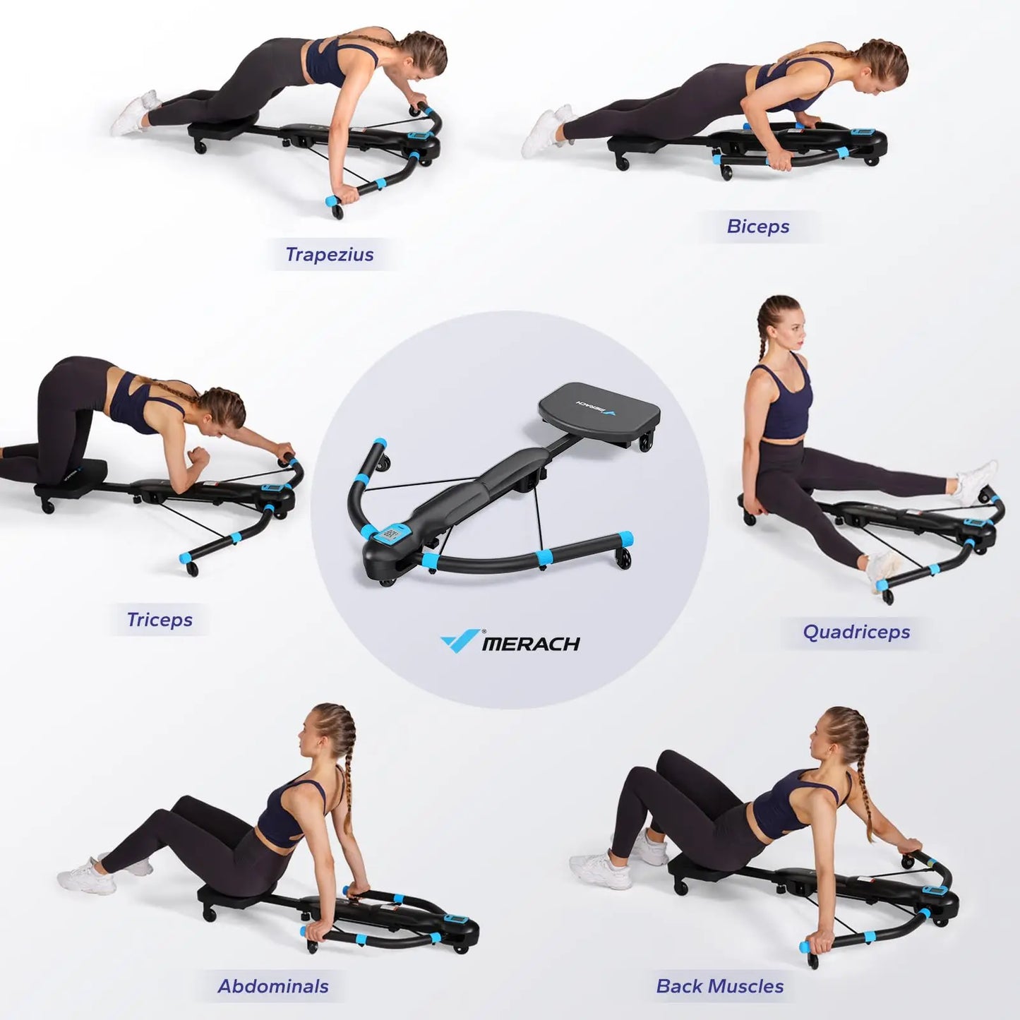 MERACH Core Trainers Ab Machines And Rowing Dragonfly Machine For Home Gym