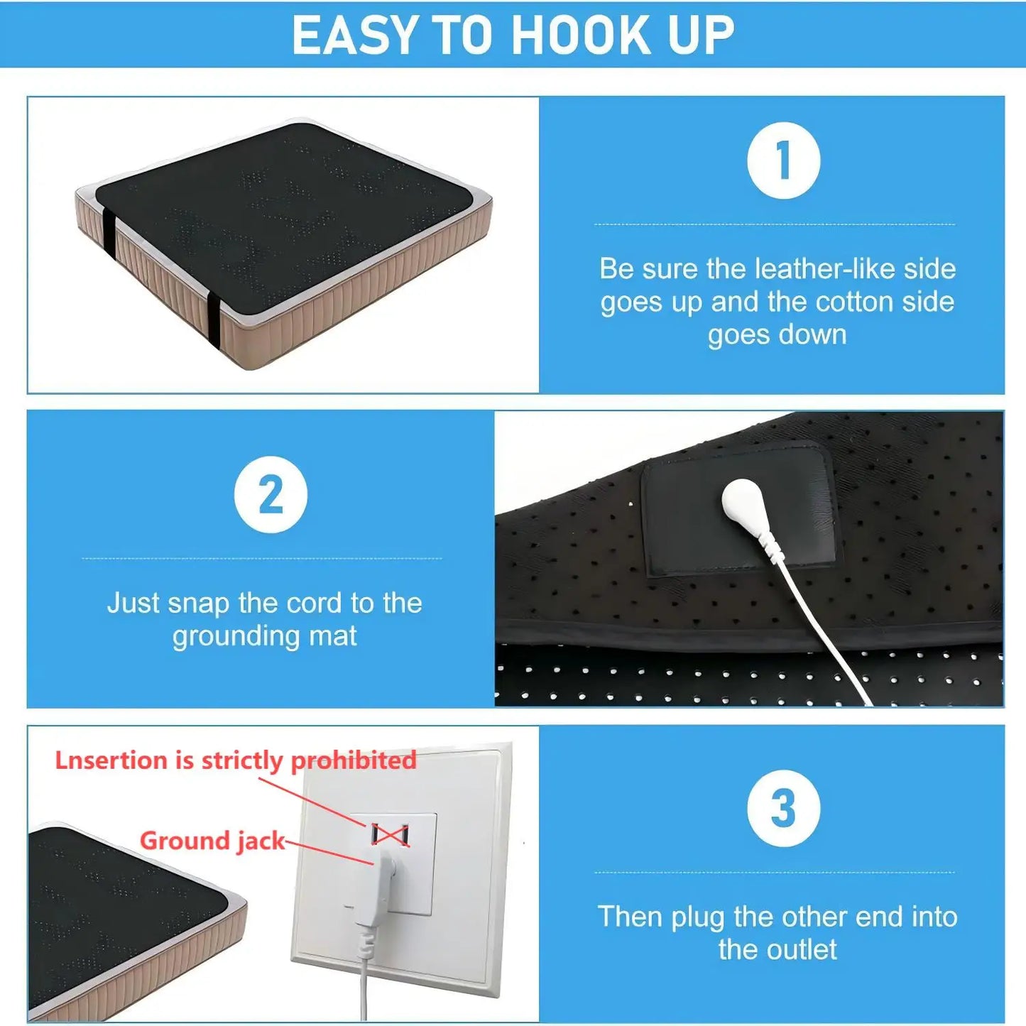Grounding Sheet And Mat Perforated Design 100 Percent Conductive Carbon