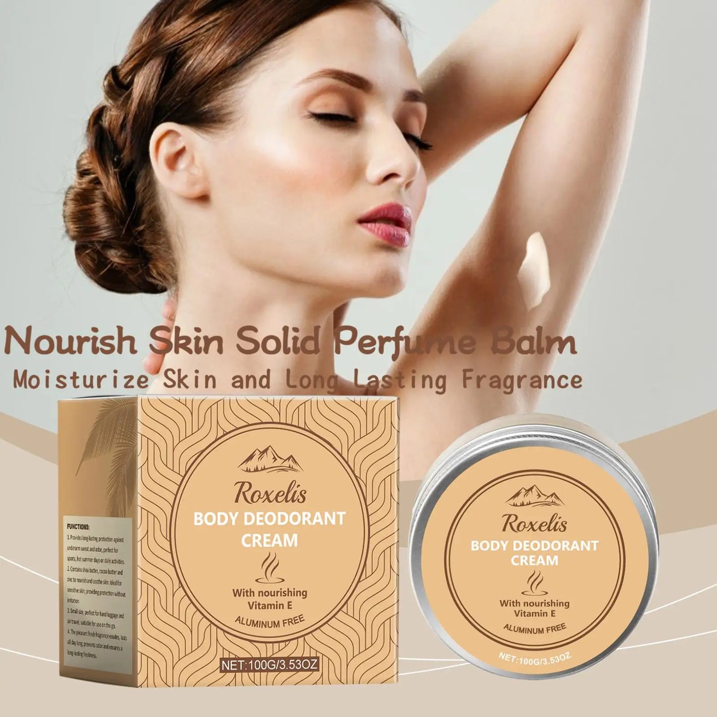 Roxelis Nourish Skin Solid Perfume Balm Pheromone Fragrance