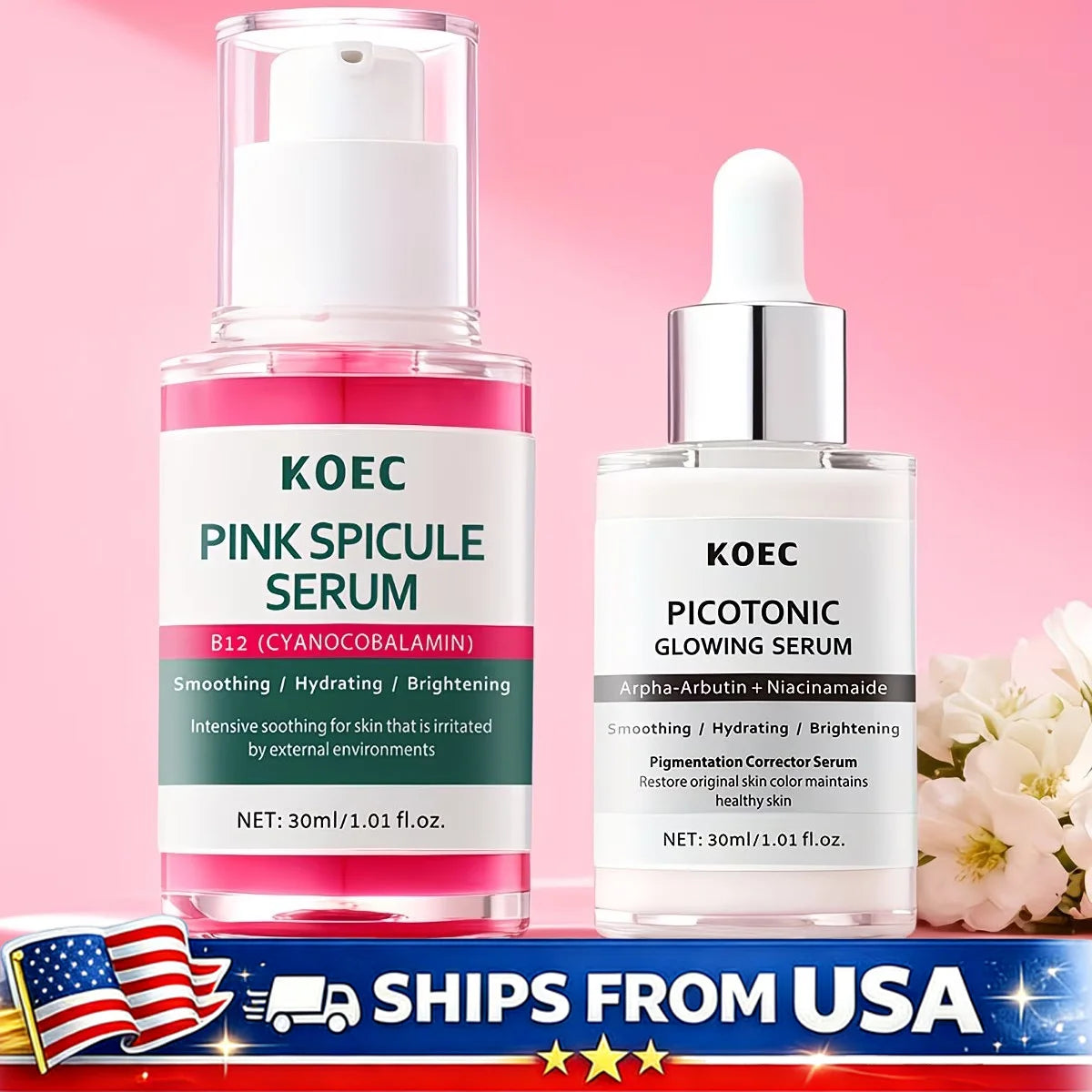 Brightening Serum Duo With Alpha Arbutin Niacinamide For Dark Spots