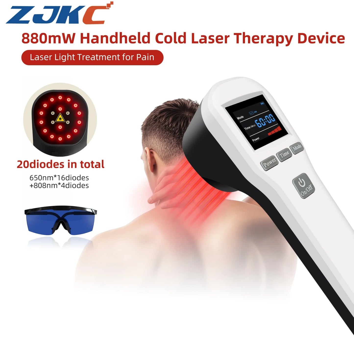 ZJKC Pain Relief Red Light Laser Therapy Machine For Recovery