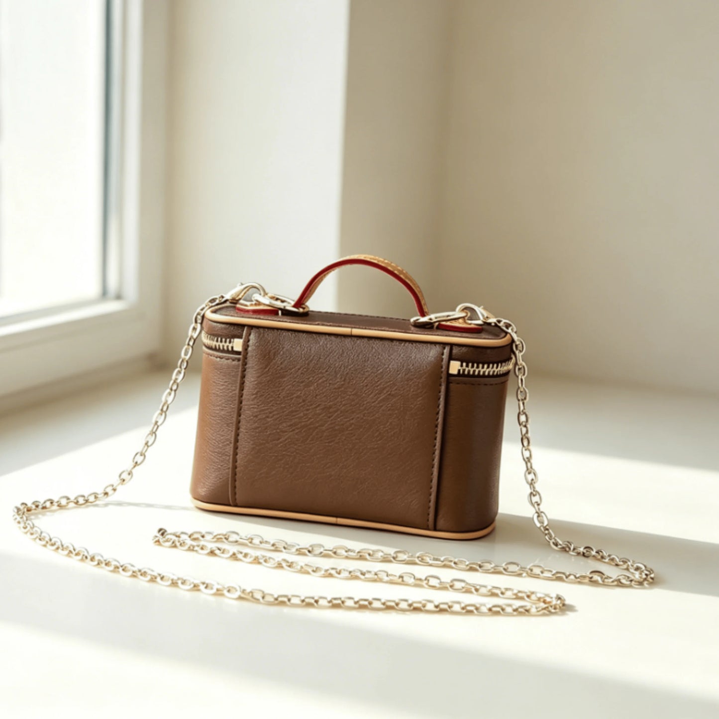 Classic PVC Cosmetic Case Makeup Bag For Women Travel