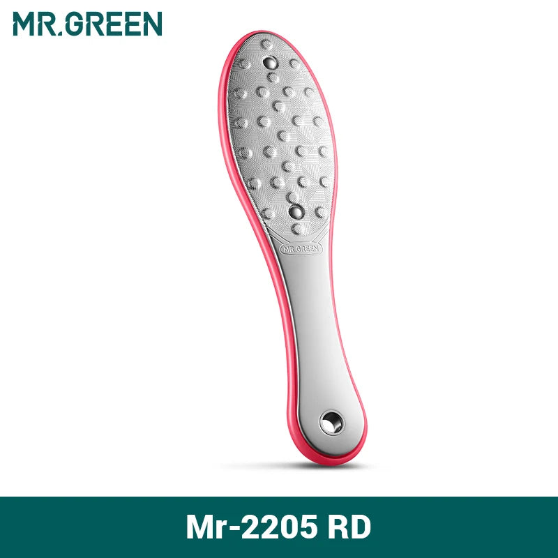 MR.GREEN Professional Two Sides Pedicure Foot File Set Stainless Steel
