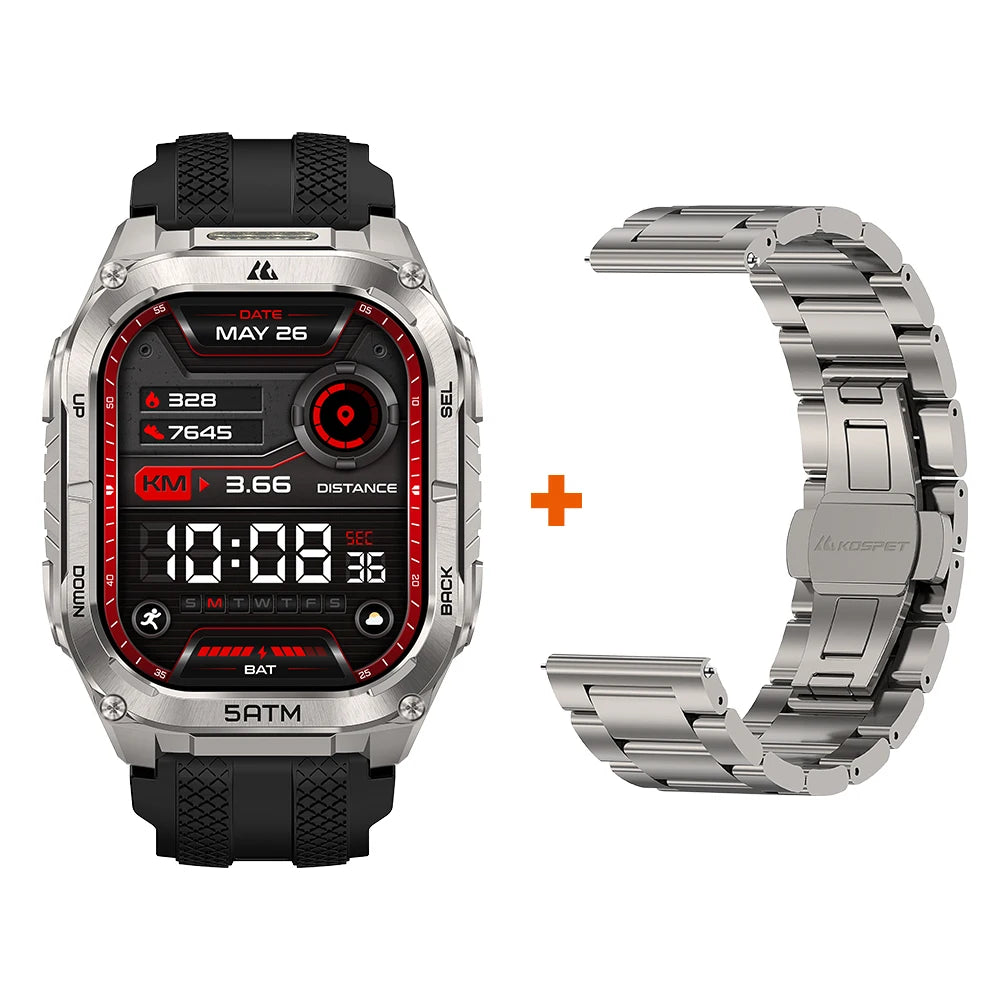 Kospet Tank M4C GPS Smartwatch Men Military Grade Waterproof