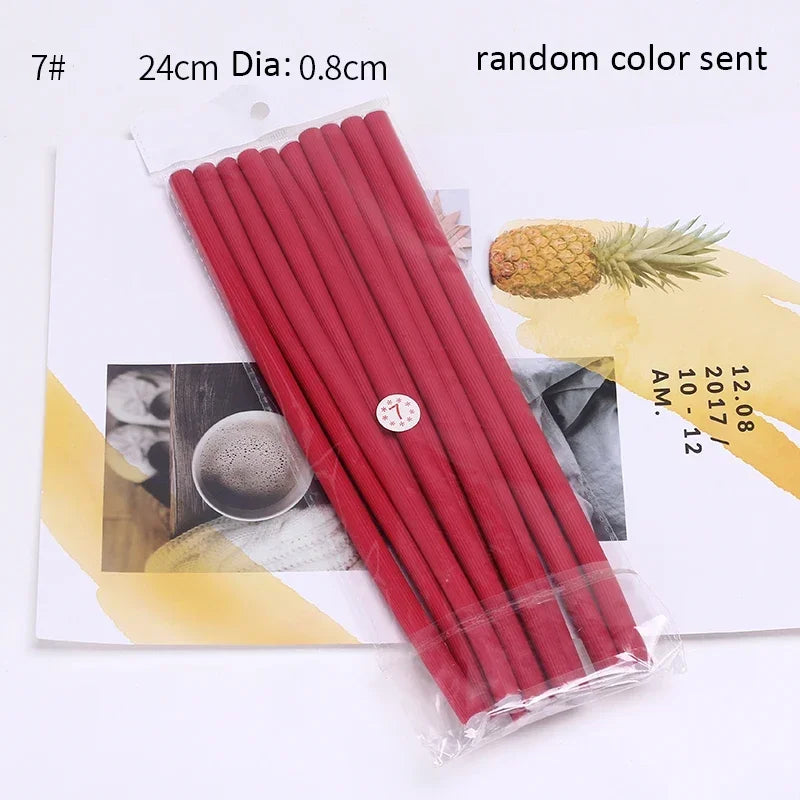 Soft Foam Flexi Rollers 10Pcs Heatless Bendy Hair Curlers