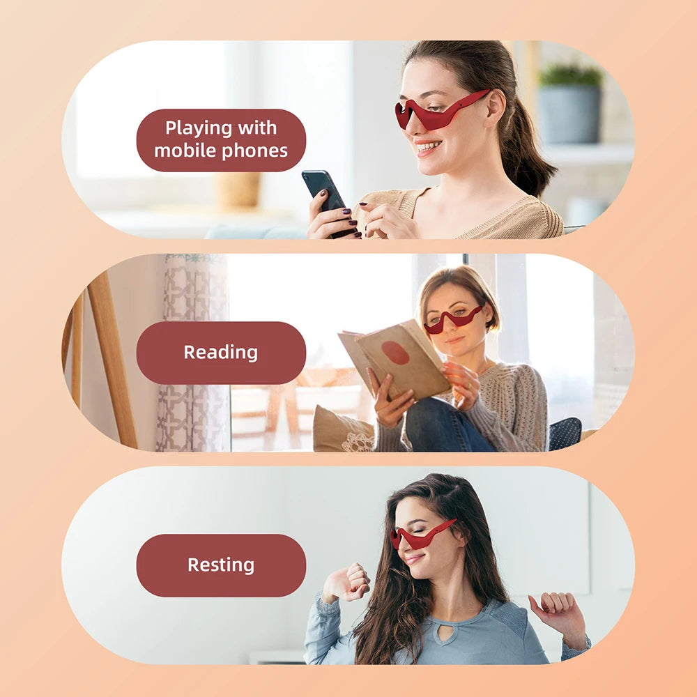 Foreverlily Eye Massager Under Eye Glasses EMS Relief
