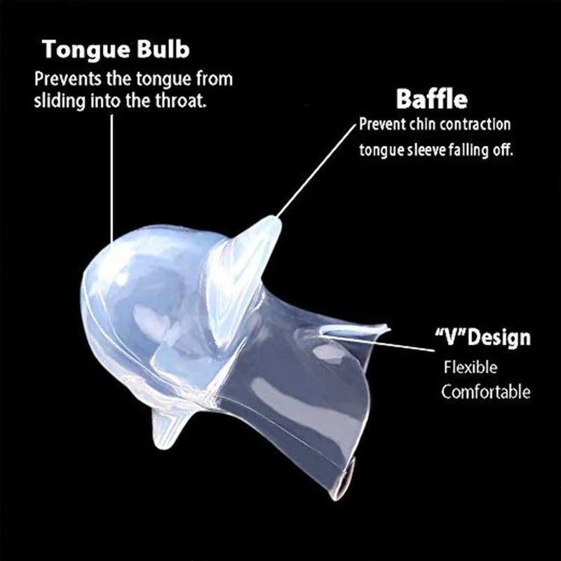 Anti Snore Mouthpiece Tongue Retainer Sleep Aid For Snoring Relief