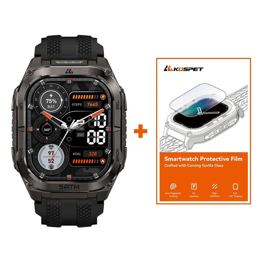 Kospet Tank M4C GPS Smartwatch Men Military Grade Waterproof