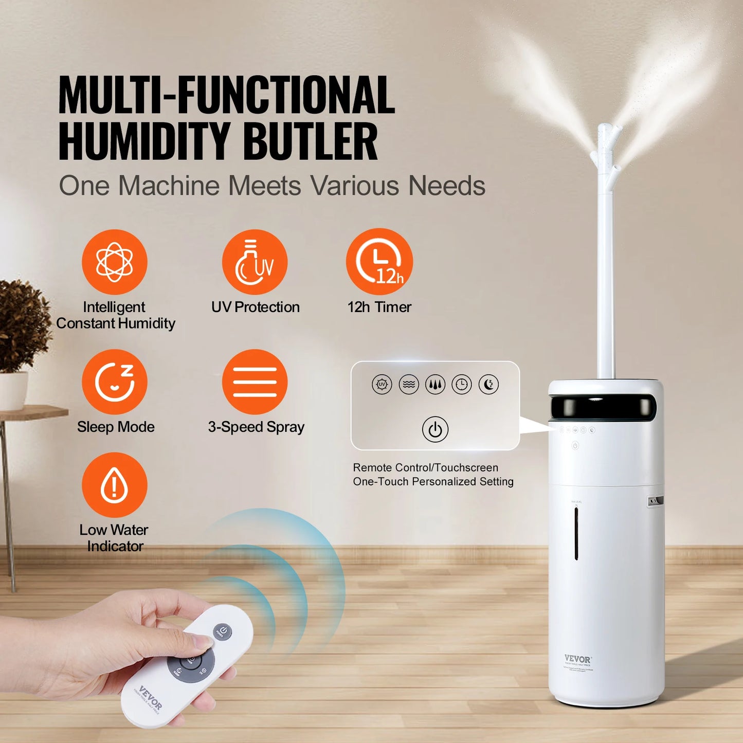 SucceBuy Ultrasonic Humidifier For Home And Whole House