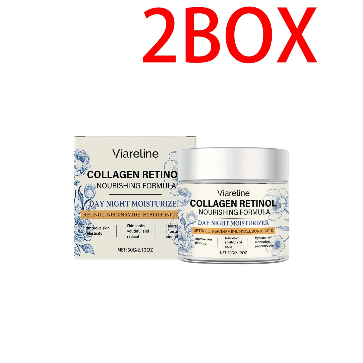 Viareline Retinol Moisturizing Cream With Hyaluronic Acid