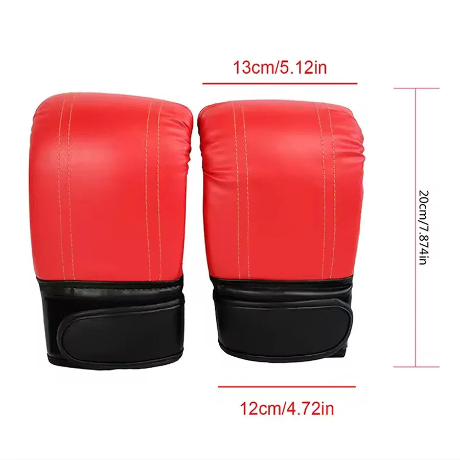 Unisex Boxing Gloves For Training Leather Mitts Men Women