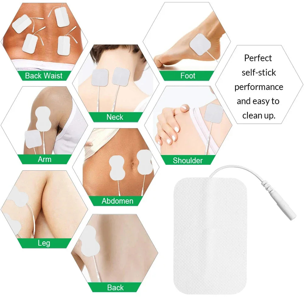 SANPKON Tens Muscle EMS Electrodes Patches for Body Therapy