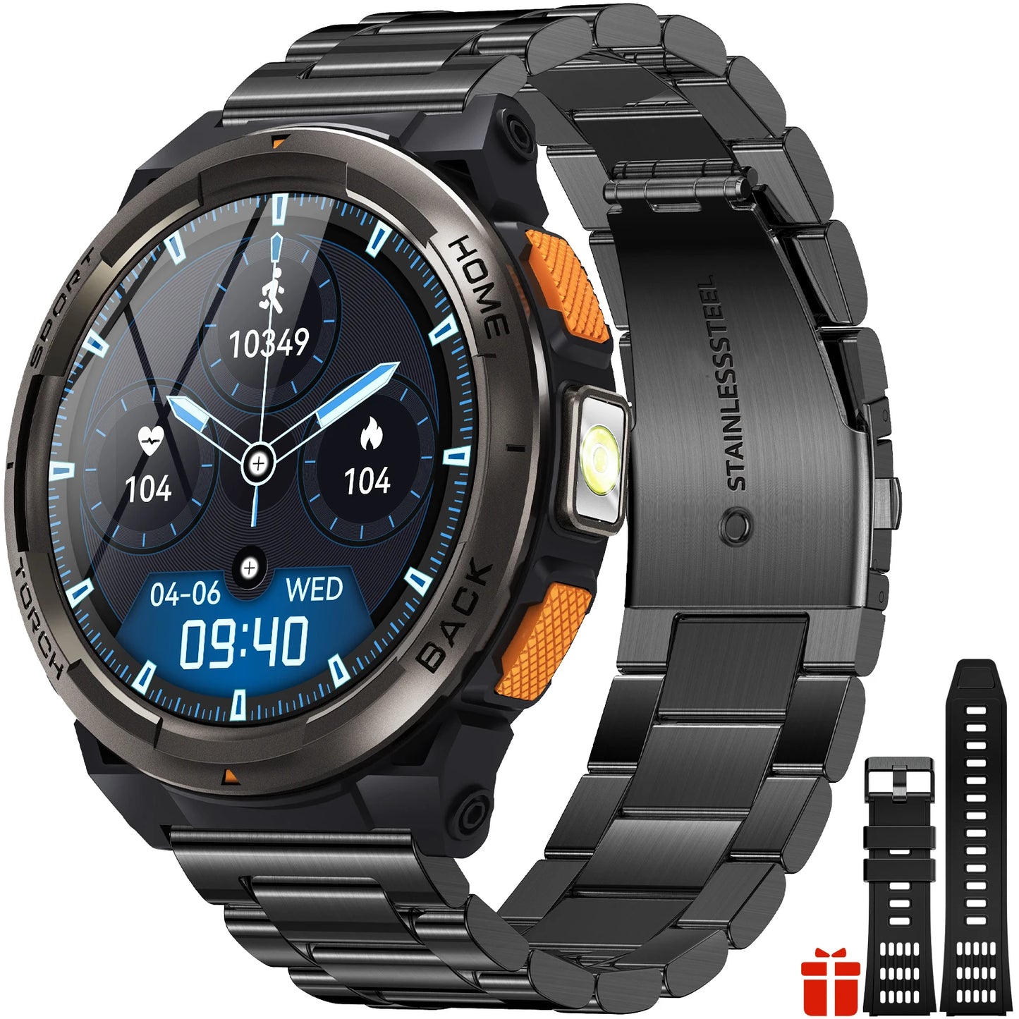 EIGIIS KE5 Smart Watch 3ATM Waterproof Compass Altimeter Barometer