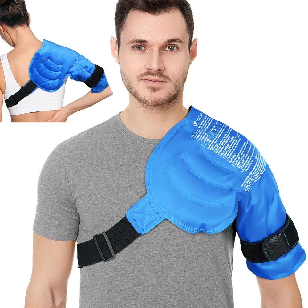 Shoulder Ice Pack Wrap Hot Cold Therapy Brace For Pain