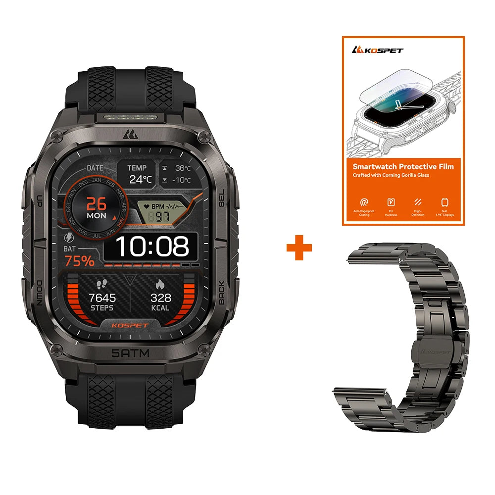 Kospet Tank M4C GPS Smartwatch Men Military Grade Waterproof