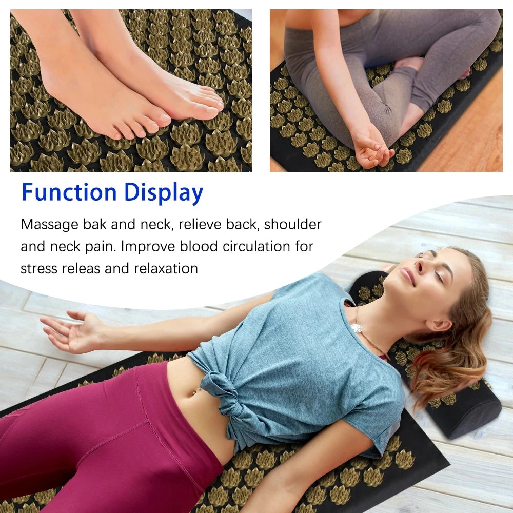 Marfly Pranamat Eco Lotus Spike Mat Acupressure Massage Cushion