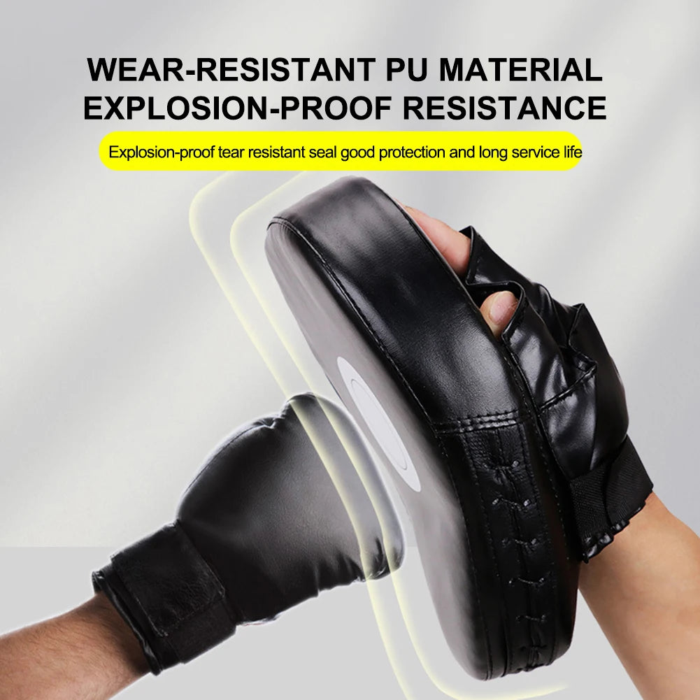 PU Leather Curved Boxing Hand Target For Martial Arts Training
