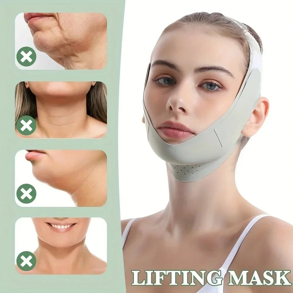 V Shape Face Lift Band Breathable Double Chin Reducer