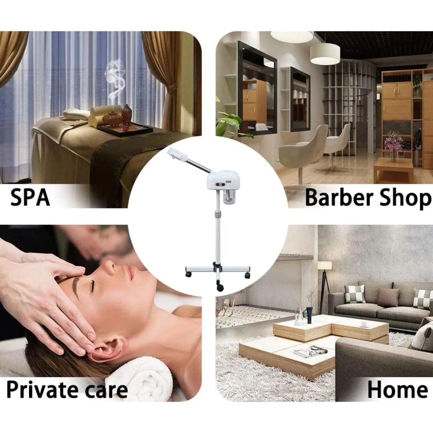 Bymaocar 360 Degree Rotating Nozzle Facial Steamer For Beauty Salon