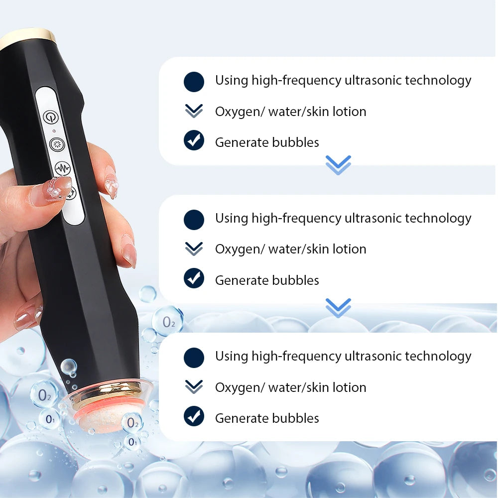 Foreverlily CO2 Bubble Facial Machine Portable Oxygen Spa Device