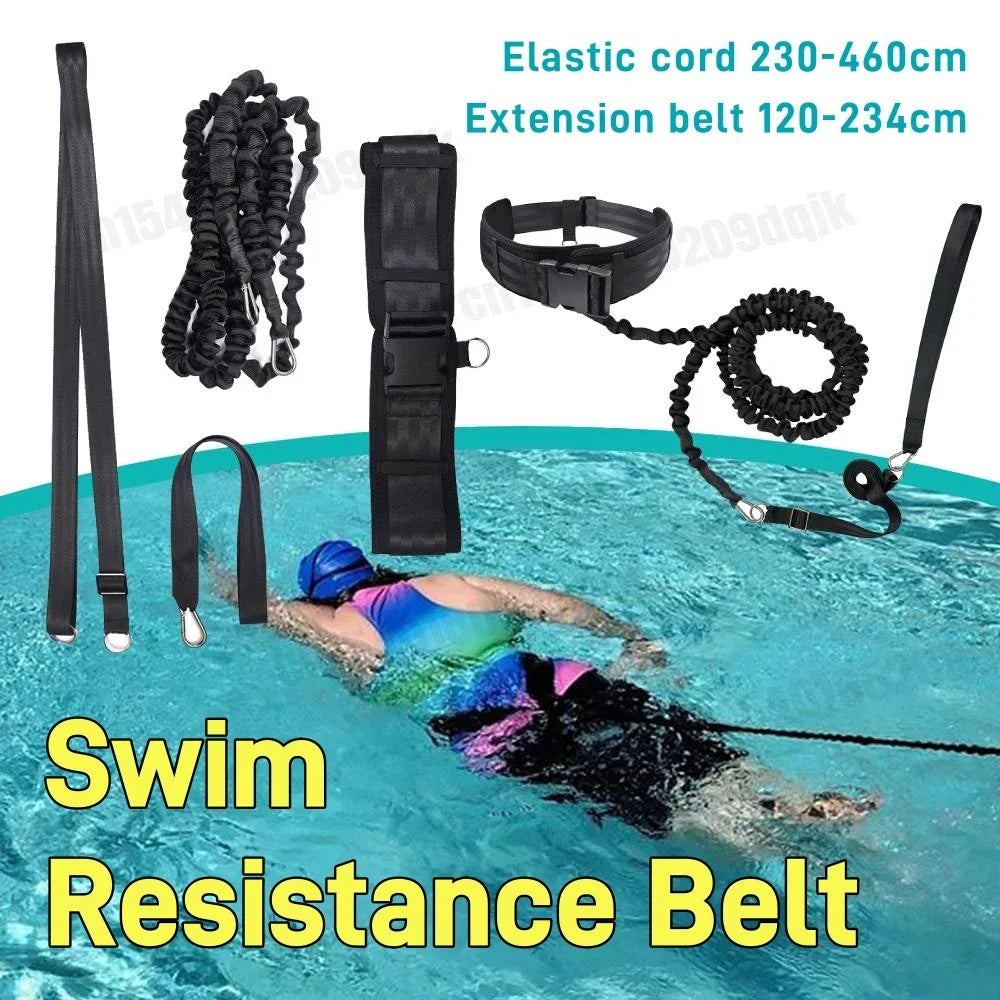 APWIKOGER Swimming Training Belt for Pool Resistance and Swim Training