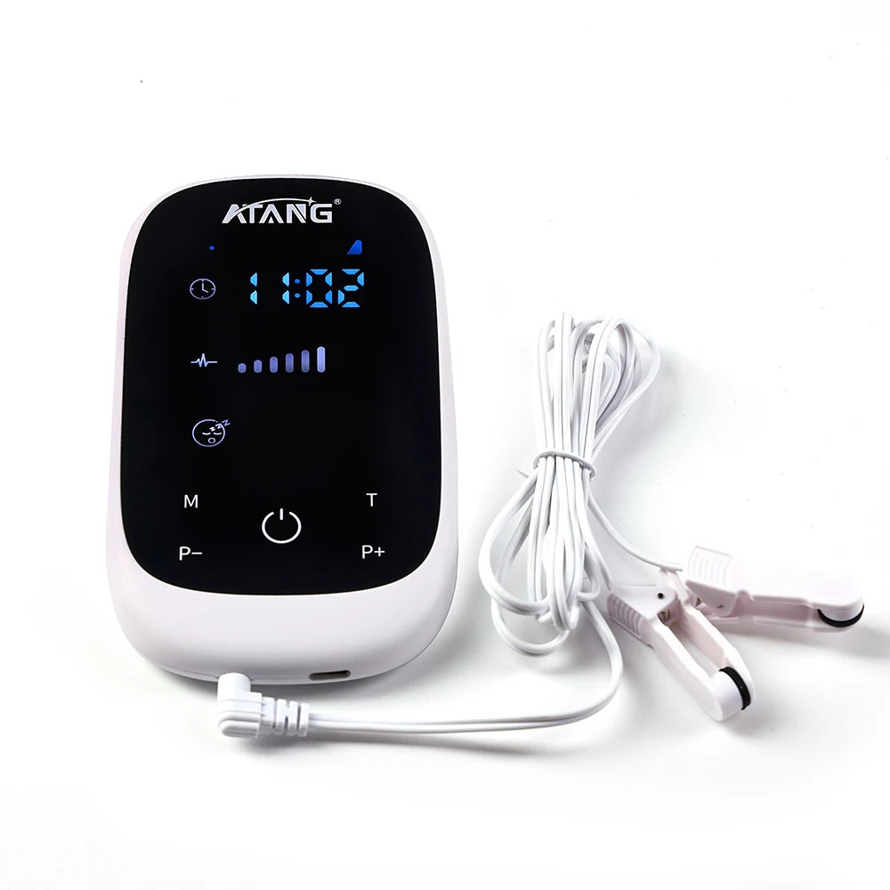 ATANG CES Insomnia Therapy Device Ear Clip Cranial Stimulation Sleep Aid