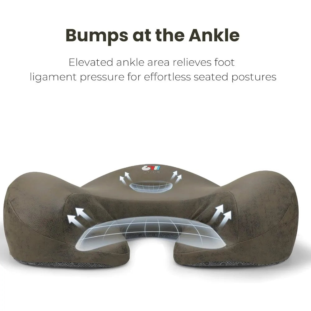Ergonomic Memory Foam Meditation Cushion and Floor Pillow Set
