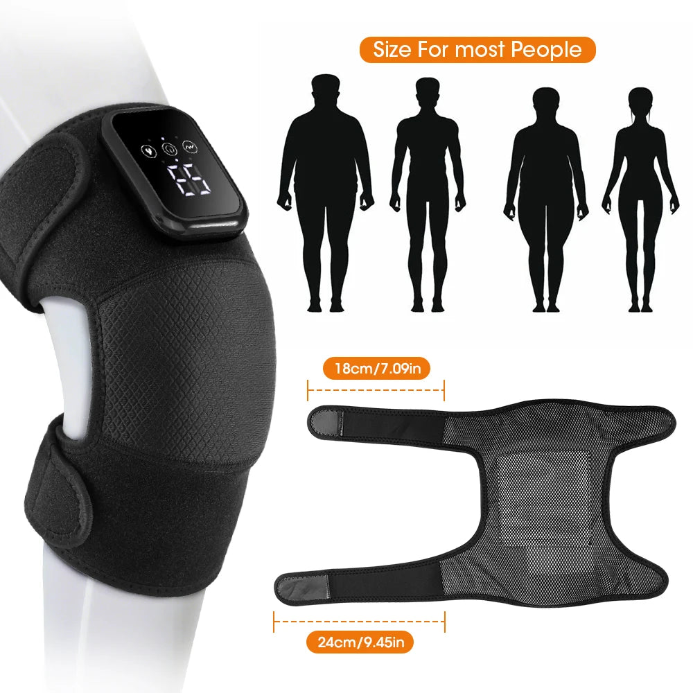 AFDEAL Electric Heated Knee Massage Pad for Joint Therapy