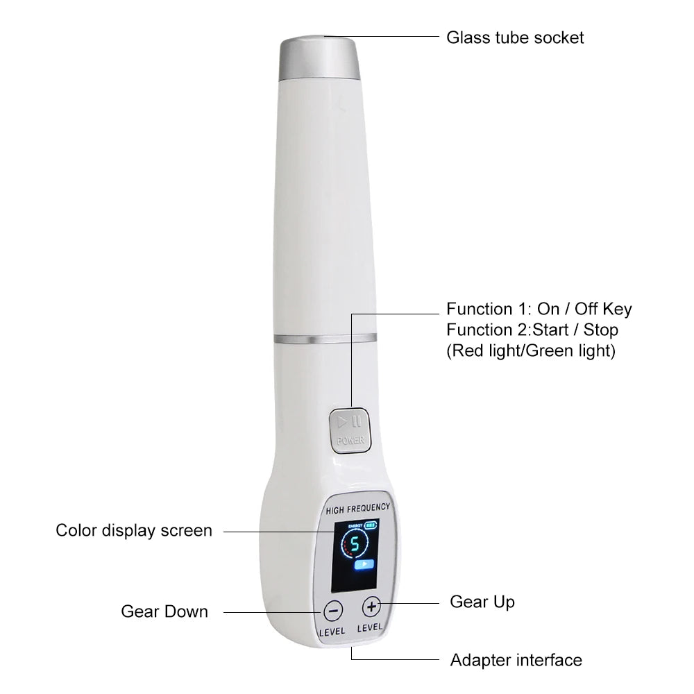 Yuet Win High Frequency Glass Tube Electrode Wand Skin Rejuvenation