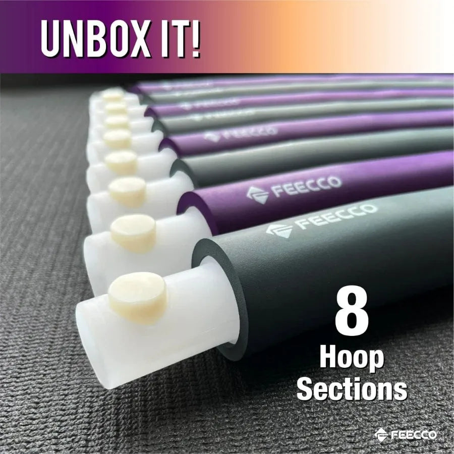 Weighted Fitness Hoop 8 Detachable Sections For Weight Loss