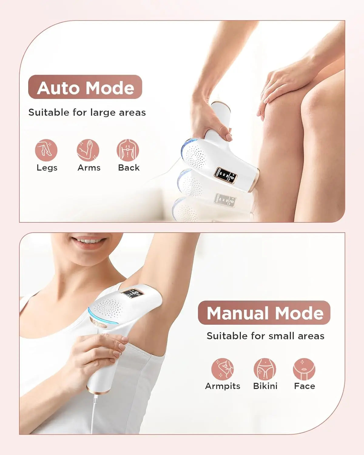 JOOYEE IPL Hair Removal Epilator for Face and Body