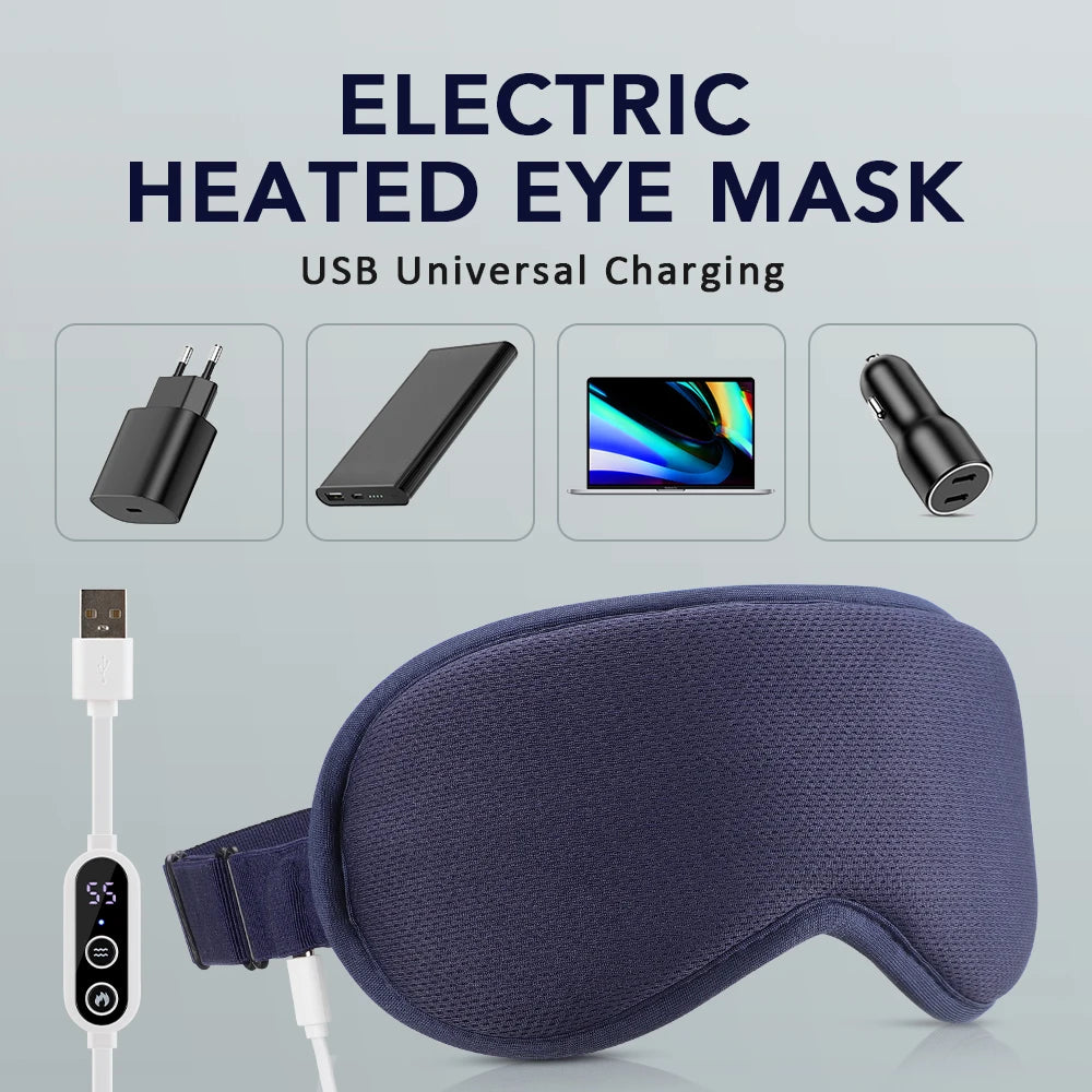 Moajaza Steam Eye Mask Massage With 3 Level Hot Compress and 6 Level Vibration