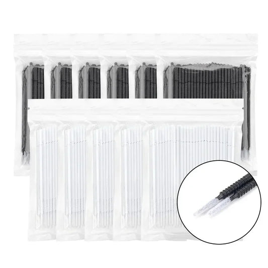 Disposable Spiral Mascara Brushes Microbrush Applicators Lash Extensions