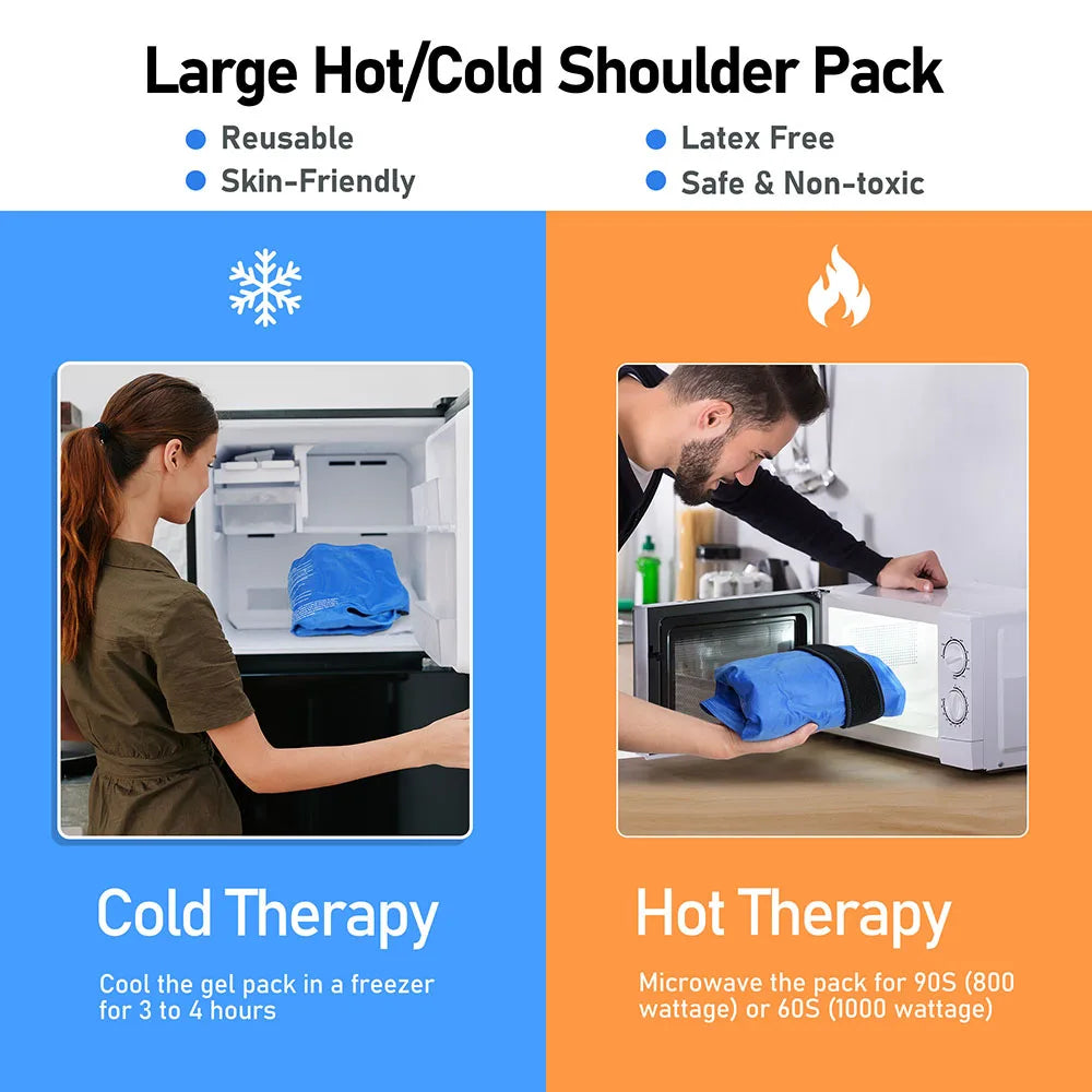 Shoulder Ice Pack Wrap Hot Cold Therapy Brace For Pain