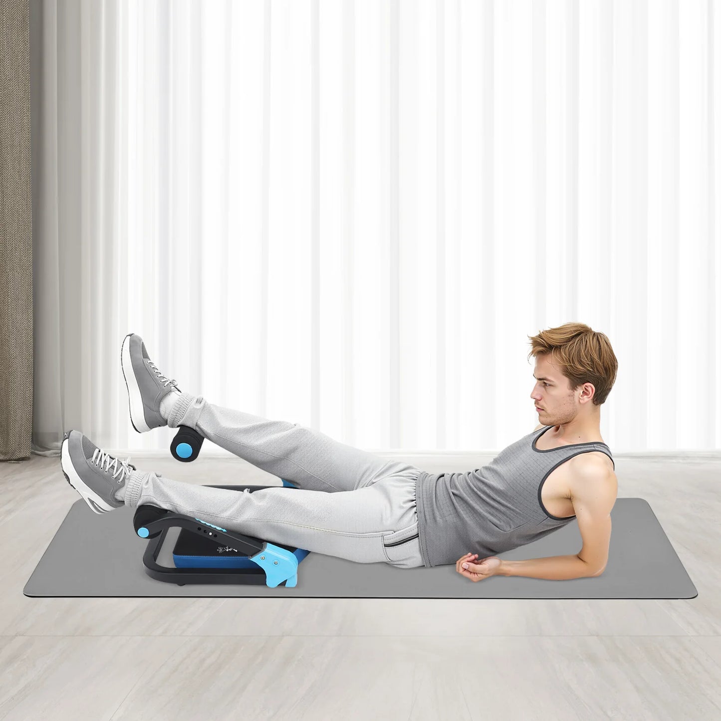 Abdominal Trainer And Sit Up Machine With Adjustable Resistance Foldable