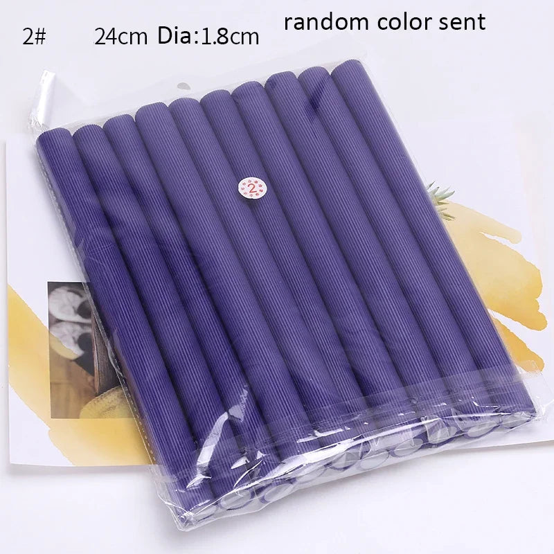 Soft Foam Flexi Rollers 10Pcs Heatless Bendy Hair Curlers