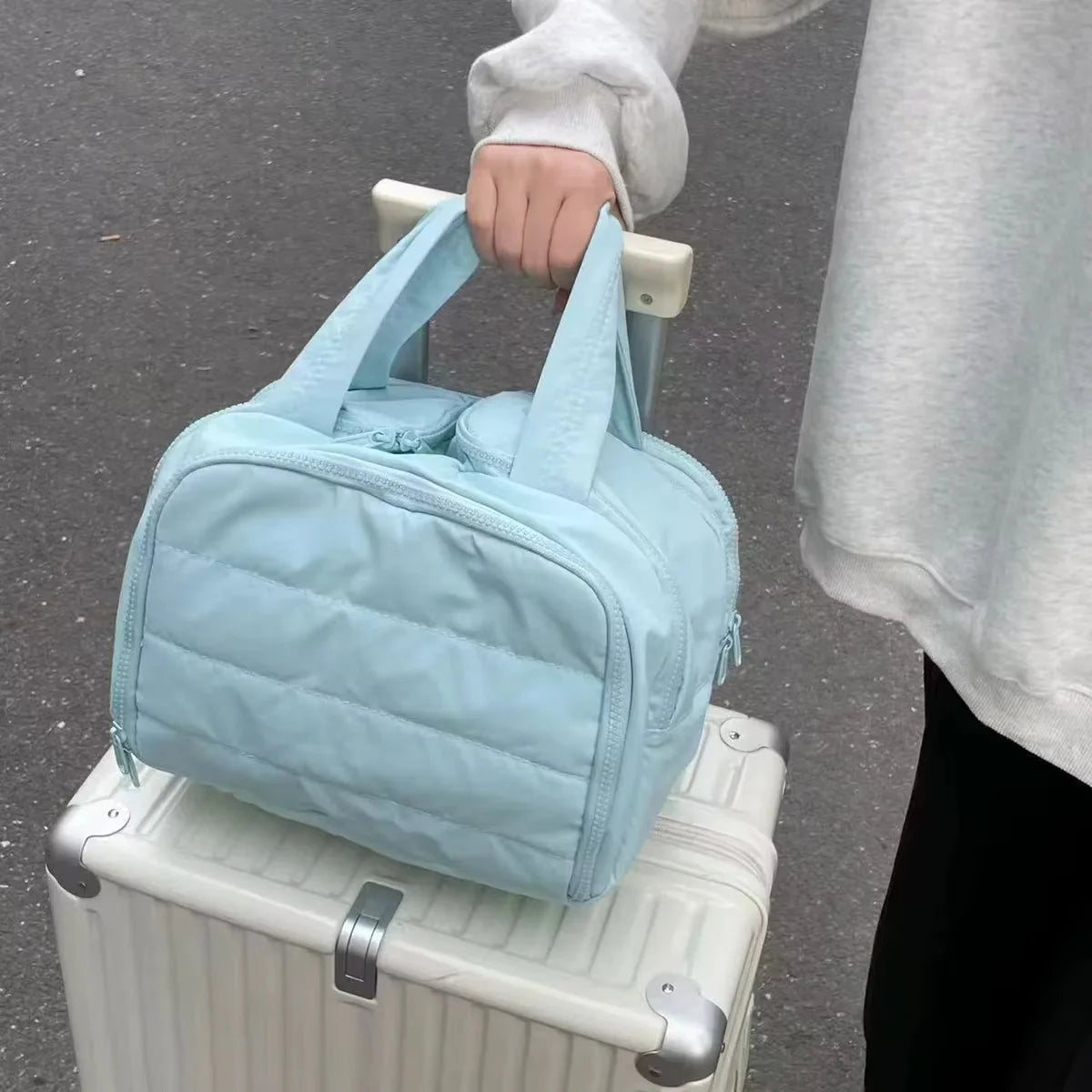 Multi Opening Makeup Bag For Travel And Home Storage